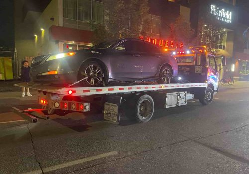 Zak Towing provides professional emergency flatbed car towing service at night in downtown Calgary, Alberta. We offer 24/7 roadside assistance, accident recovery, and flatbed towing services across C...Sorry but this string is too long !!!